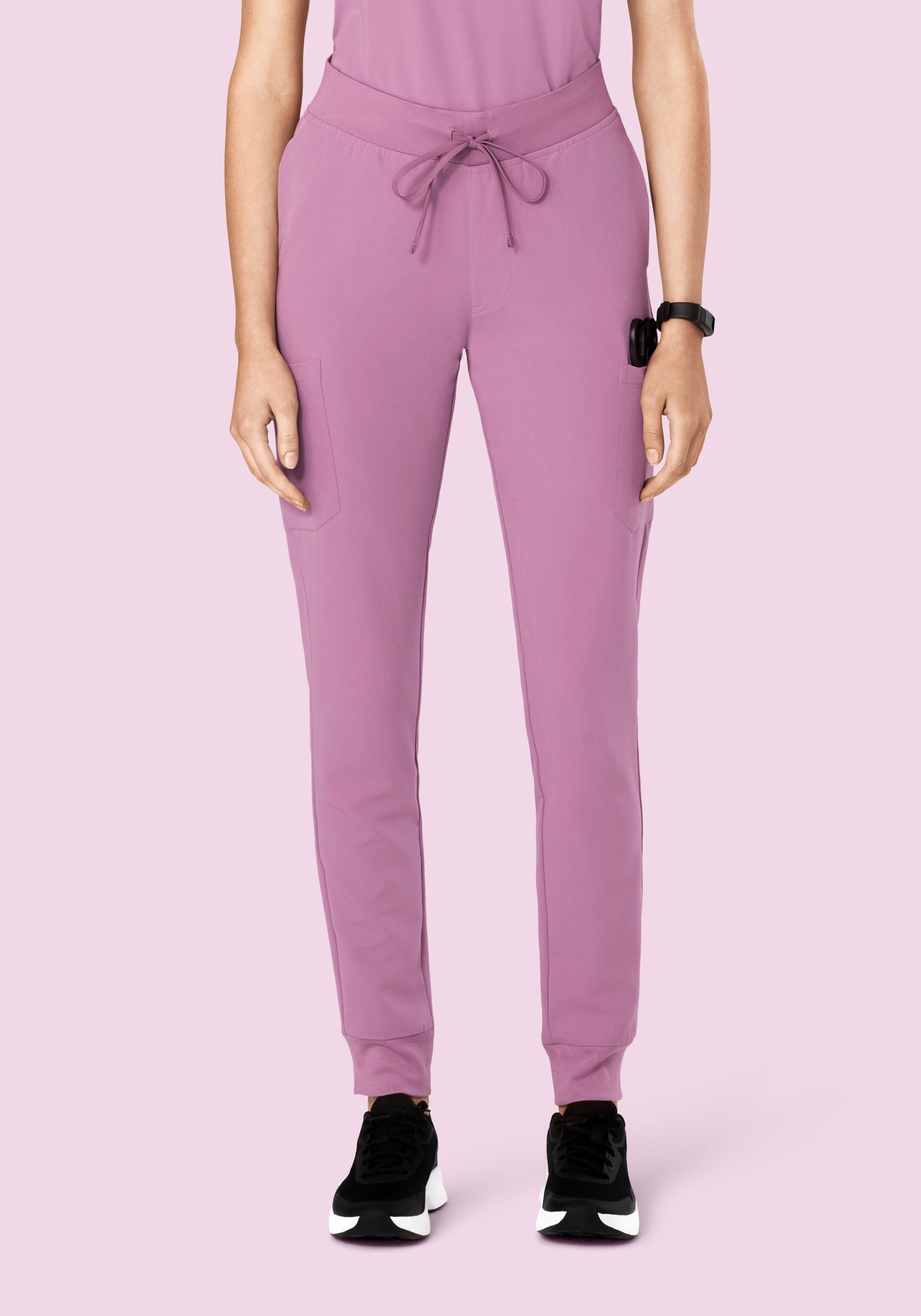 Lilac 9-Pocket Running Shorts for Women