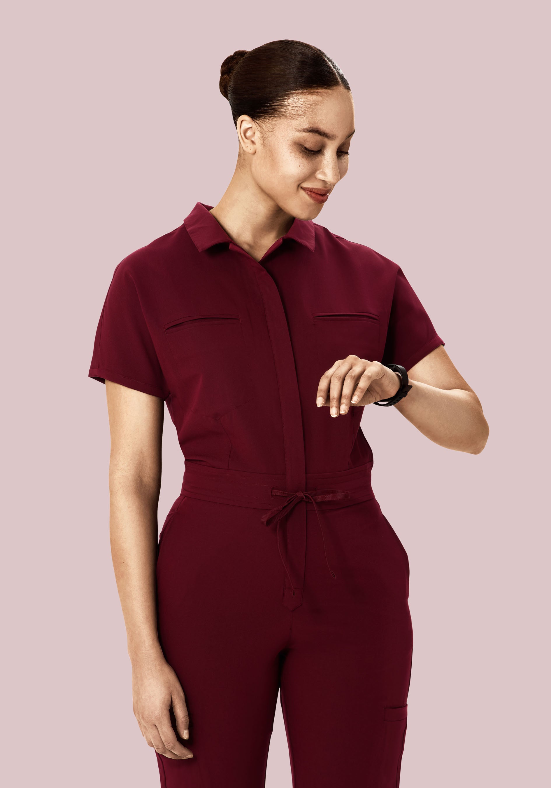 Wine Red Women's Jumpsuit - Stylish & Comfortable
