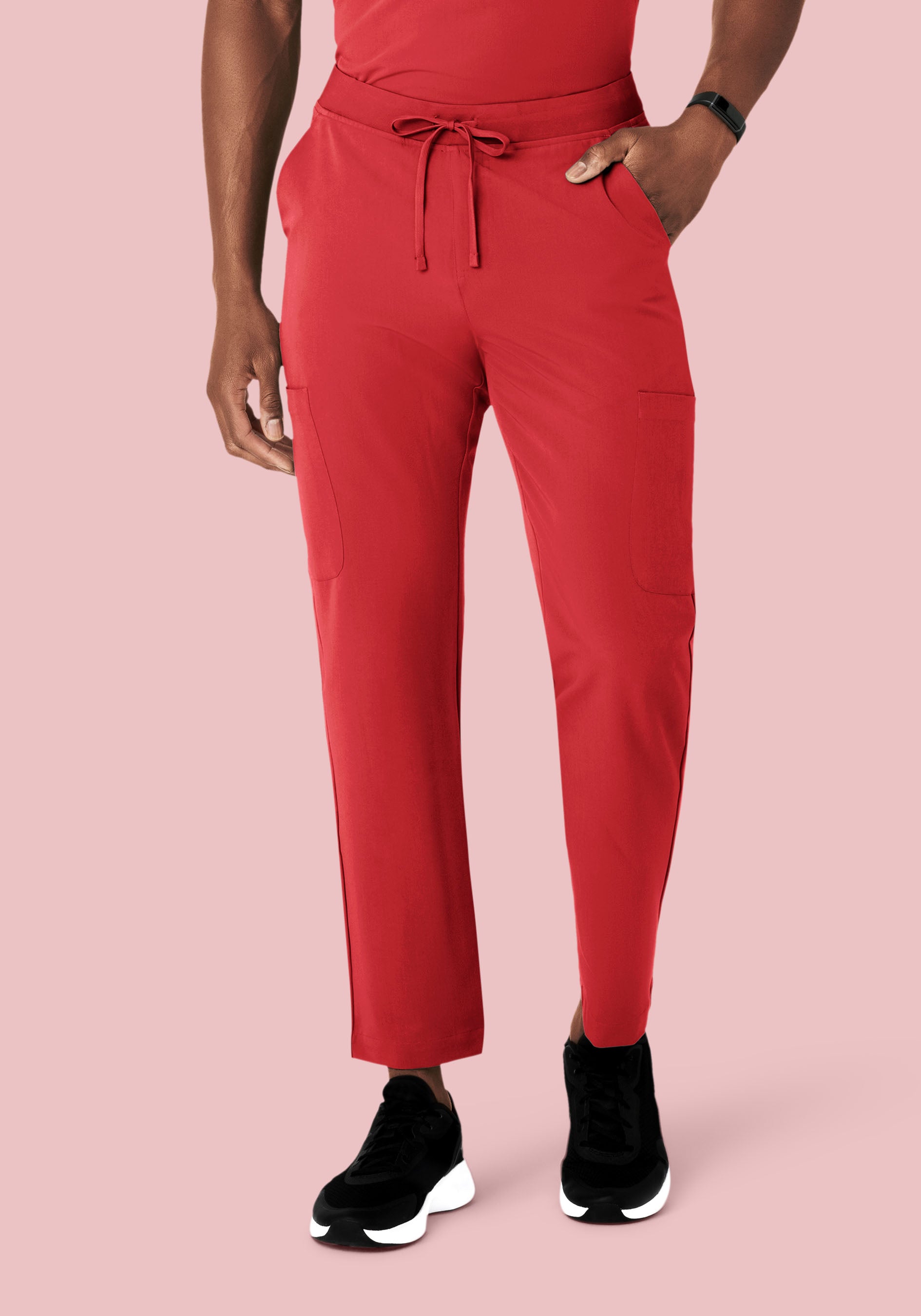 Cranberry Cargo Pants with 7 Pockets