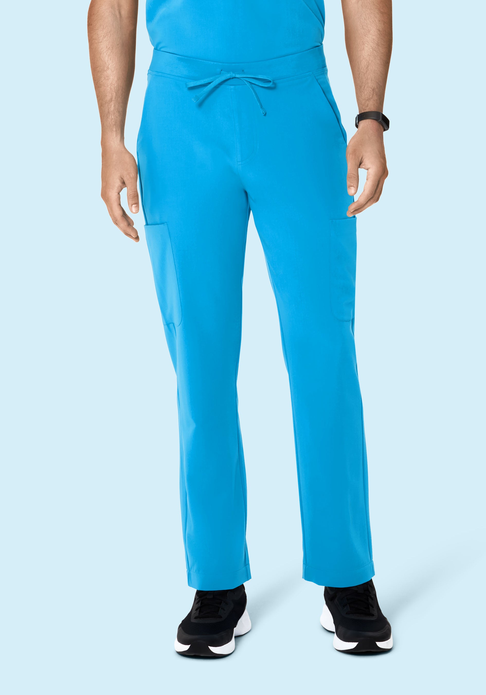 Horizon Blue Cargo Pants with 7 Pockets