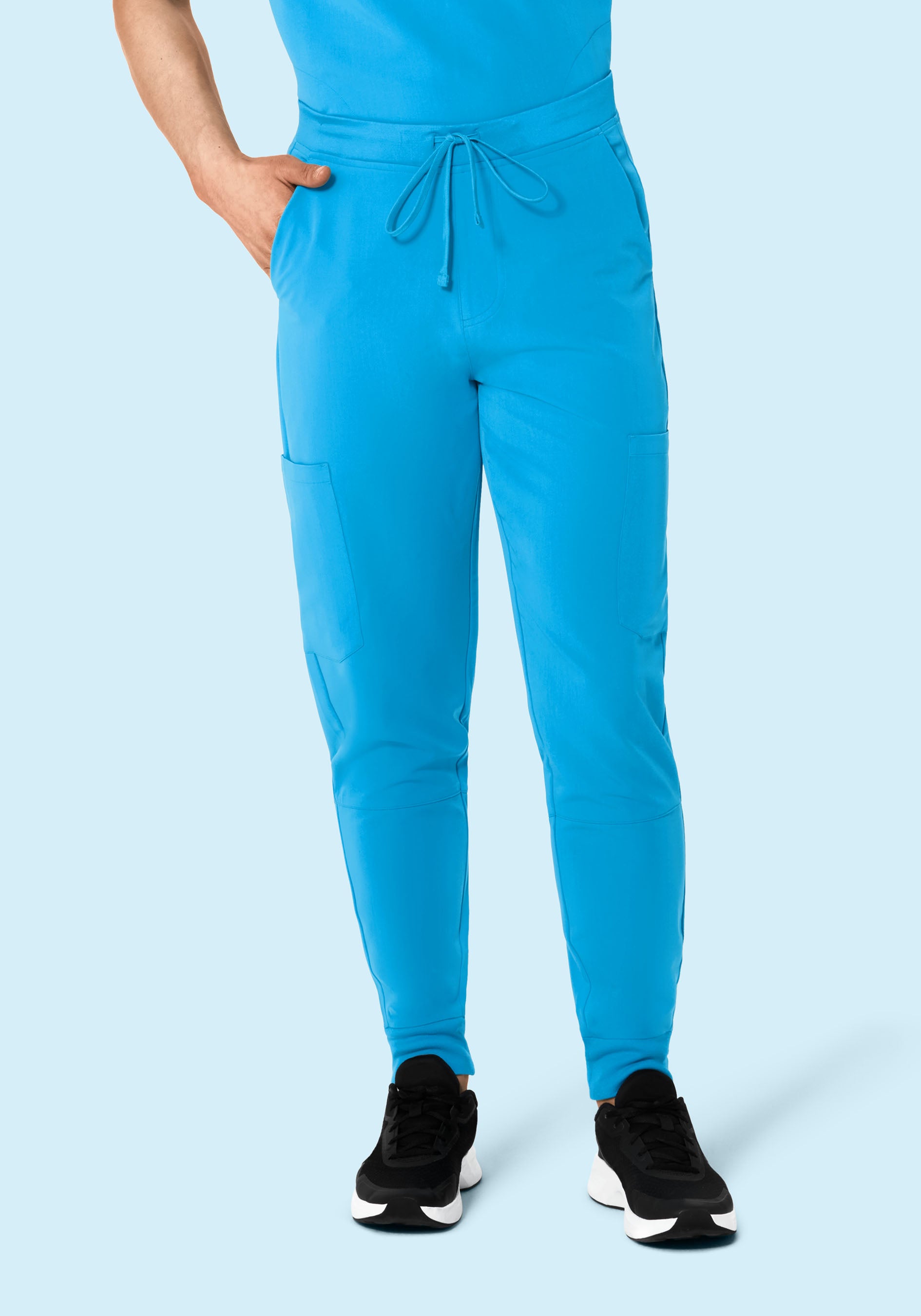 Horizon Blue Joggers with 7 Pockets