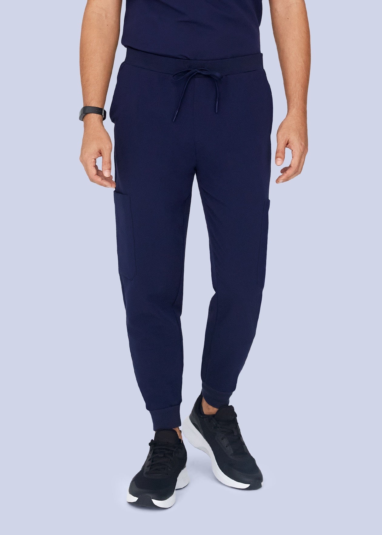 Navy 7-Pocket Running Shorts for Men