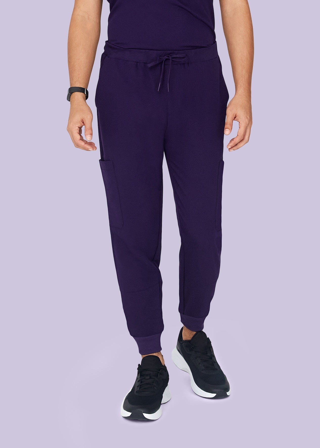 7-Pocket Running Shorts in Eggplant
