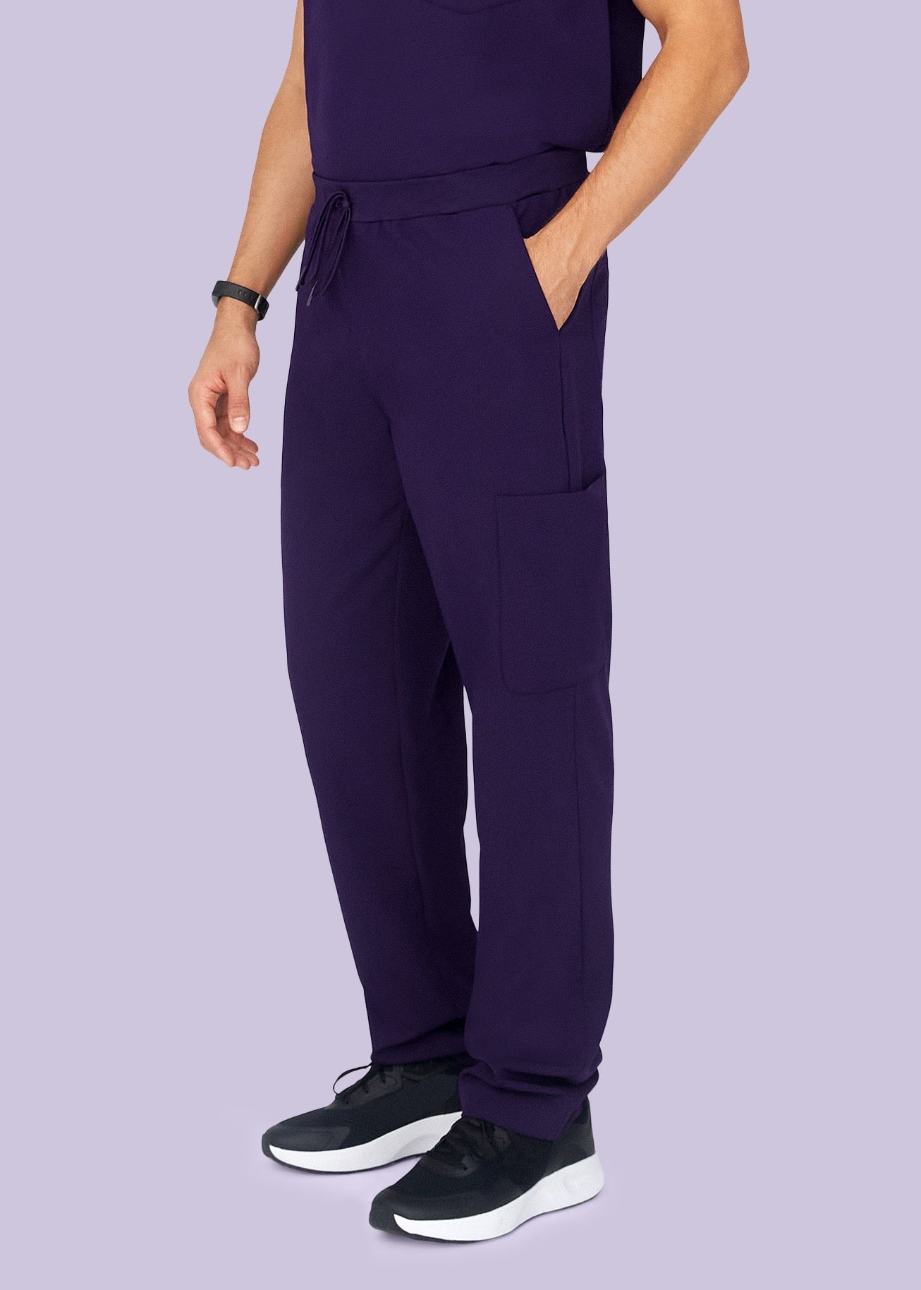Men's 7-Pocket Cargo Pants in Eggplant