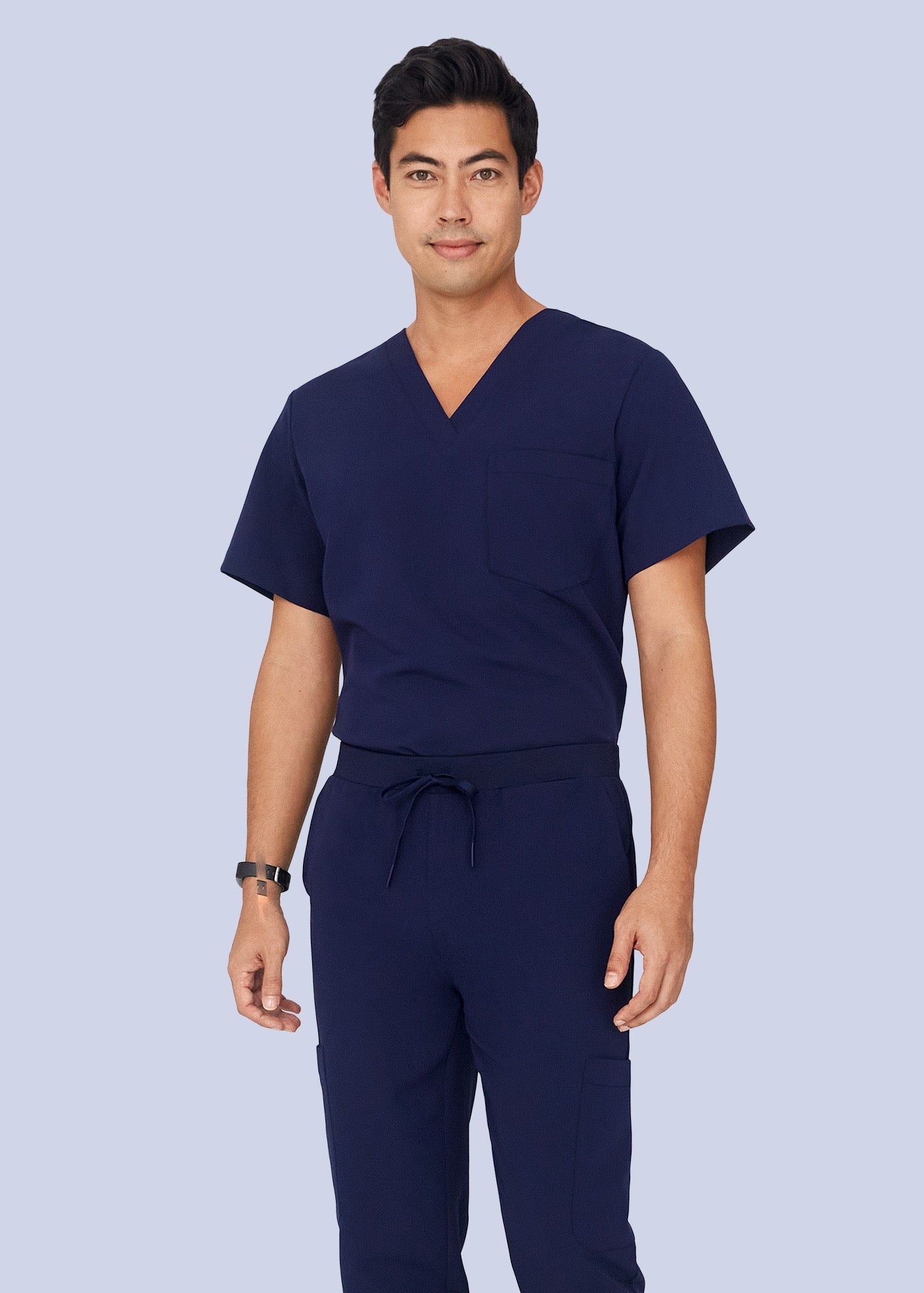 Navy Two-Pocket Top for Casual Wear