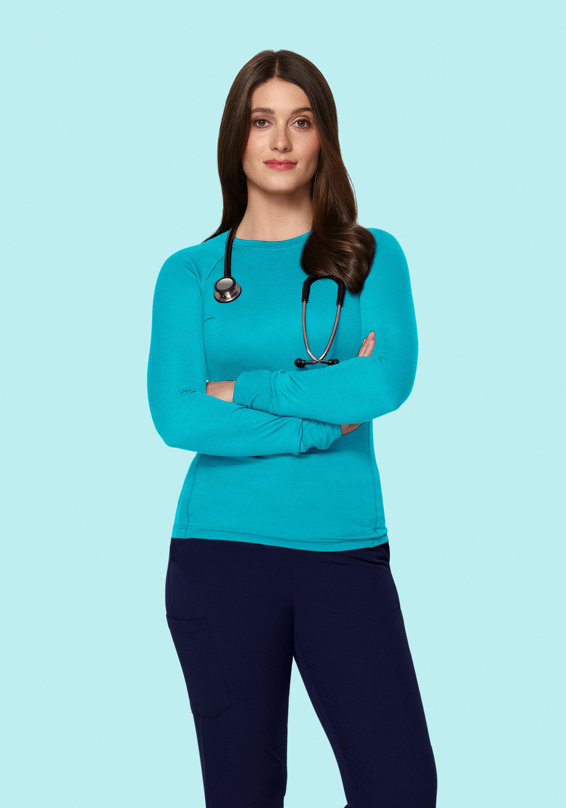 Teal Women's Underscrubs for Comfort