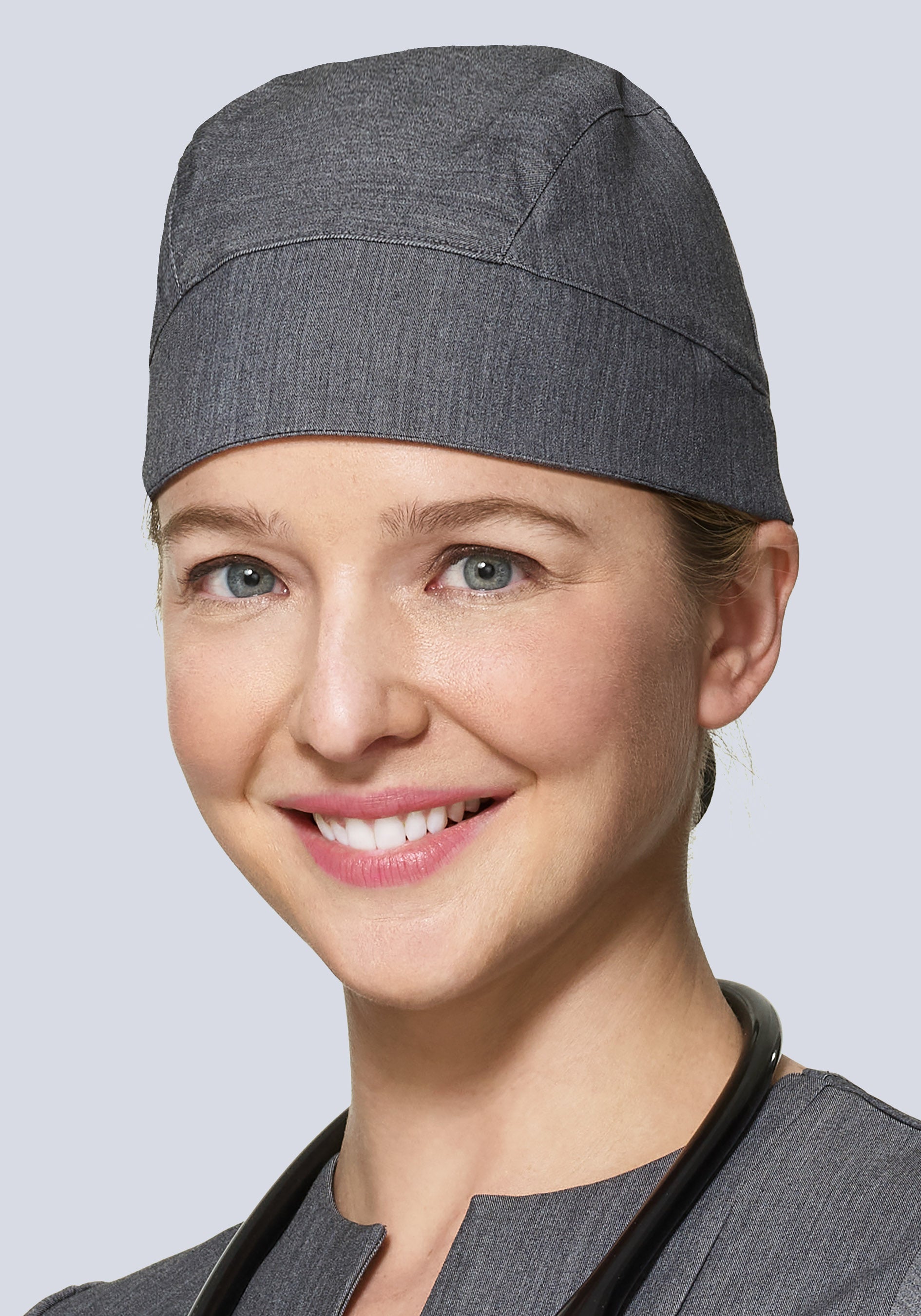 Modern Gray Scrub Cap for Medical Professionals