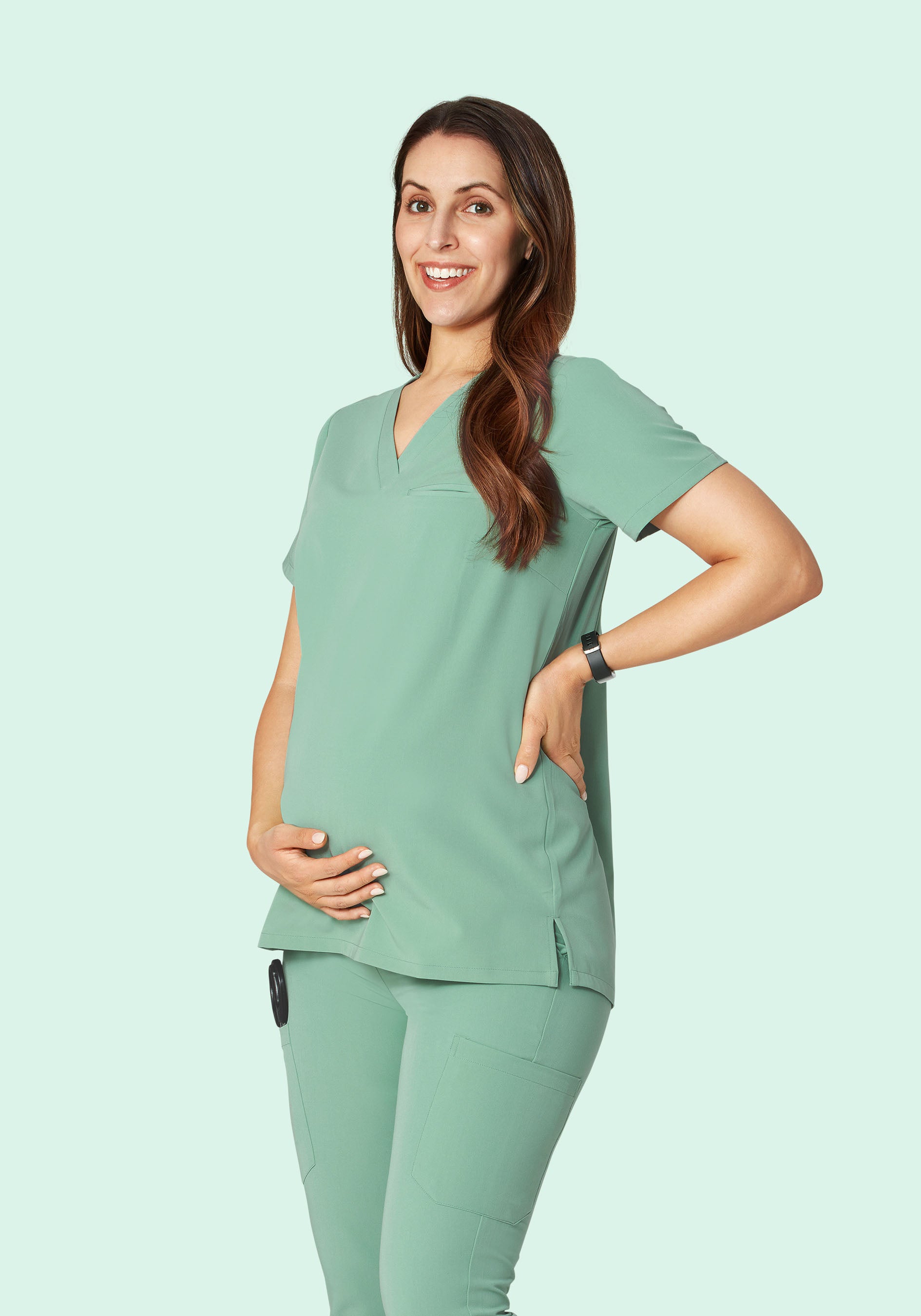 Jade Maternity Top with Side Pocket